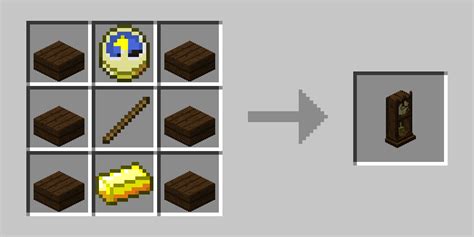 how to craft a minecraft clock