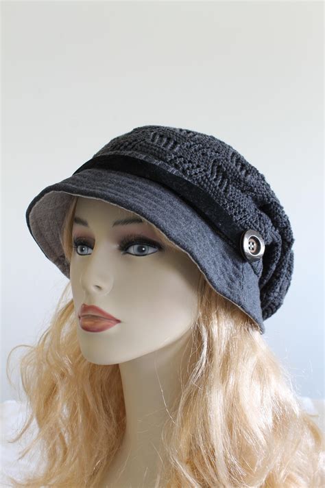 Hat Knitted Slouchy Woman Handmade Knitting Hat Clothing Cap Crochet On