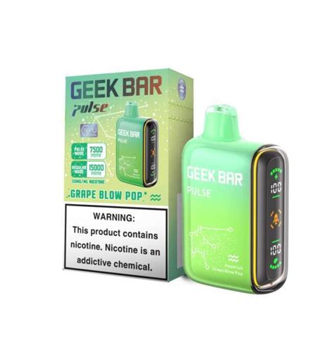 Geek Bar Pulse Disposable Grape Blow Pop Aquarius Vaping Elements