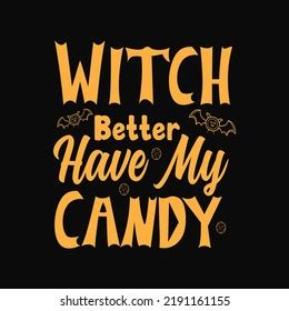 Son Witch Happy Halloween Lettering Free Stock Vector Royalty Free