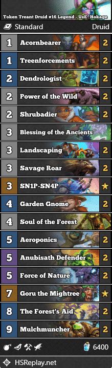 Token Treant Druid #16 Legend - UsE_Hokage | Hearthstone