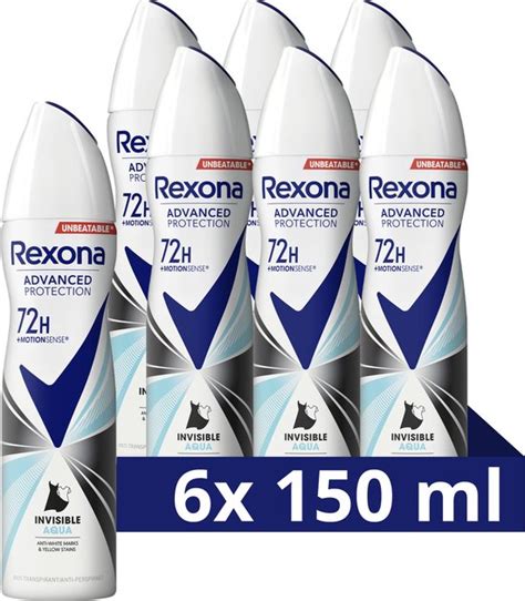 Rexona Invisible Aqua Deodorant X Ml Voordeelverpakking Bol