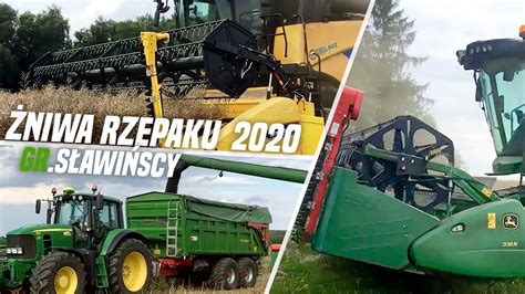 John Deere New Holland W Akcji Niwa Rzepaku John Deere W