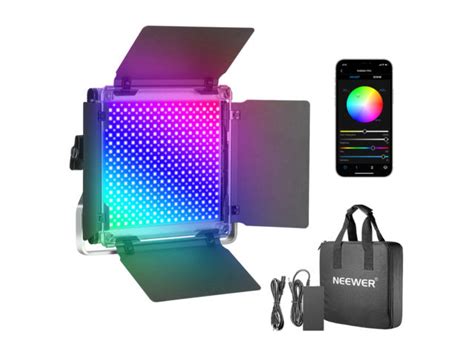 Neewer 660Pro Panneau LED RGB Avec Barndoor Panneau LED Achat Et Prix