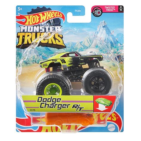 Embalagem Danificada Hot Wheels Monster Trucks Dodge Charger R T