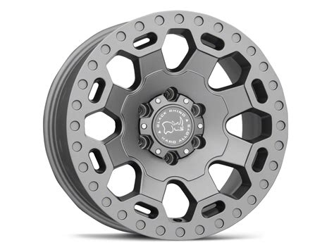 Black Rhino F Warlord Matte Gunmetal Lug Wheel X Mm