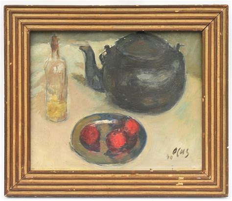 Proantic Jacques Ochs Huile Sur Toile Nature Morte Sig