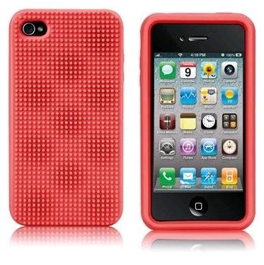 Funda Egg Roja Para IPhone 4 4S Case Mate DiscoAzul Pt