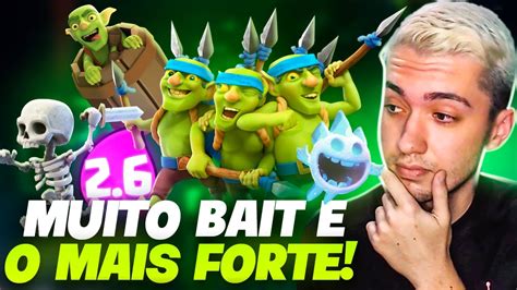 MELHOR DECK TOTALMENTE BAIT E SUPER RÁPIDO NO CLASH ROYALE YouTube