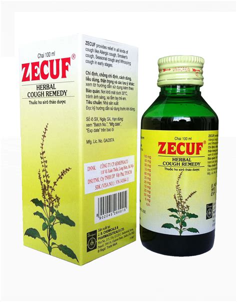 Zecuf Herbal Remediessiro Trị Ho Thảo Dược Azenca