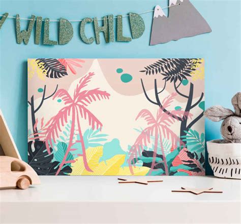 Tableau Arbre De Vie Palmiers Boho Tenstickers