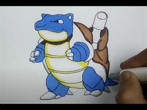 How To Draw Blastoise Pokemon Step By Step Youtube