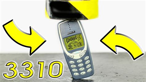 실험100톤 실험 유압 프레스 100톤 Vs 노키아 3310 Nokia 3310 Youtube