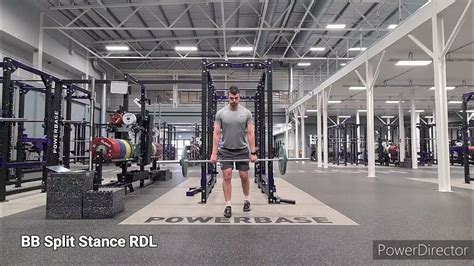 Barbell Split Stance Romanian Dead Lift Youtube