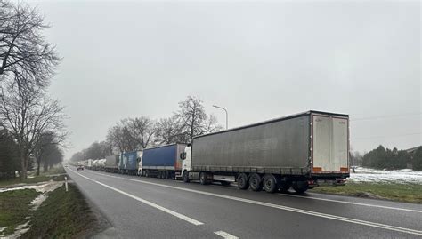 Protest w Dorohusku Rekordowa kolejka na granicy Ponad 2200 pojazdów