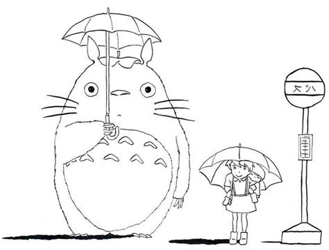 Desenhos Do Totoro Para Imprimir E Colorir Pintar