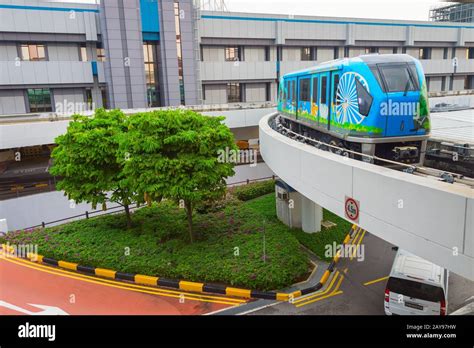 Changi Airport Skytrain Singapore Stock Photo - Alamy