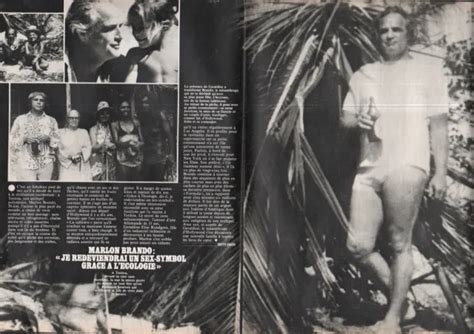 COUPURE DE PRESSE Clipping 1981 Marlon Brando 2 Pages EUR 5 00