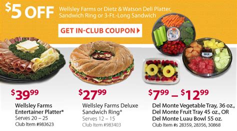 Off Deli Platters Sandwich Rings And More Mybjswholesale