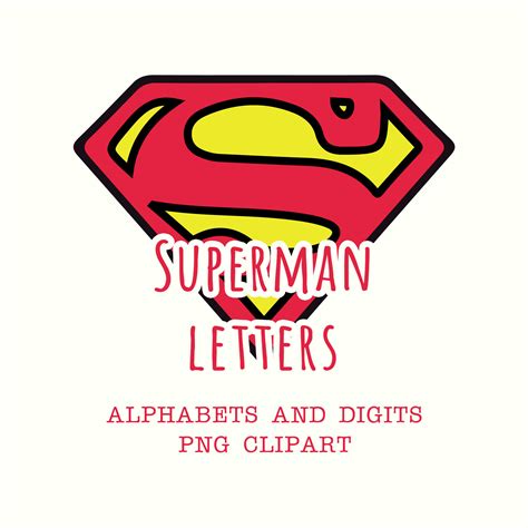 Superman Letters Printable