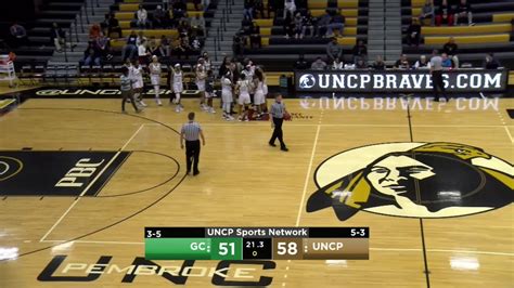 Women S Basketball UNCP Vs Georgia College YouTube