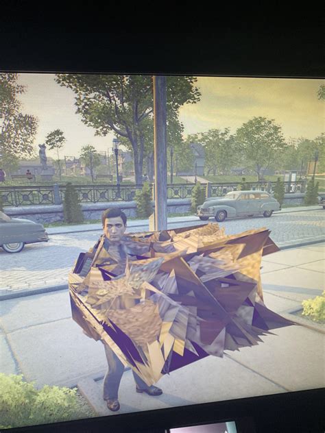 Guys my mafia 2 definitive has some weird bug where the character looks