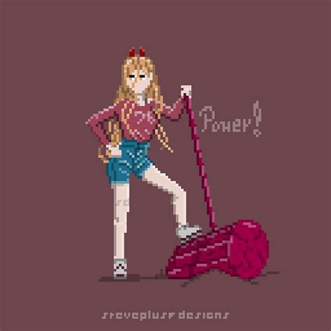 Power! (Anime - Chainsaw Man) : r/PixelArt