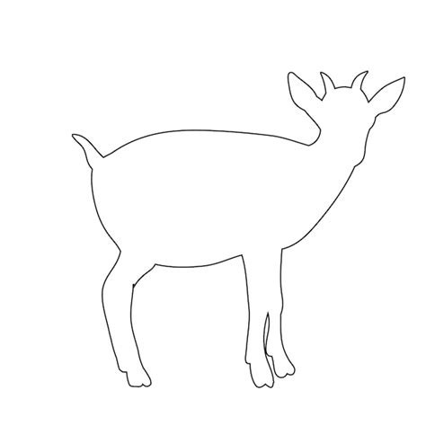 Premium Vector Isolated Goat Outline