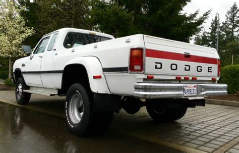 1993 Dodge Ram W350 4x4 Cummins Diesel 1 Ton Dually 118k For Sale