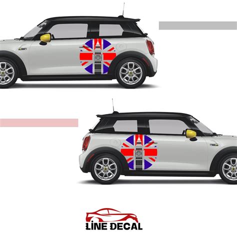 Mini Cooper Side Stripes Union Jack Stripes For Side Skirt Etsy