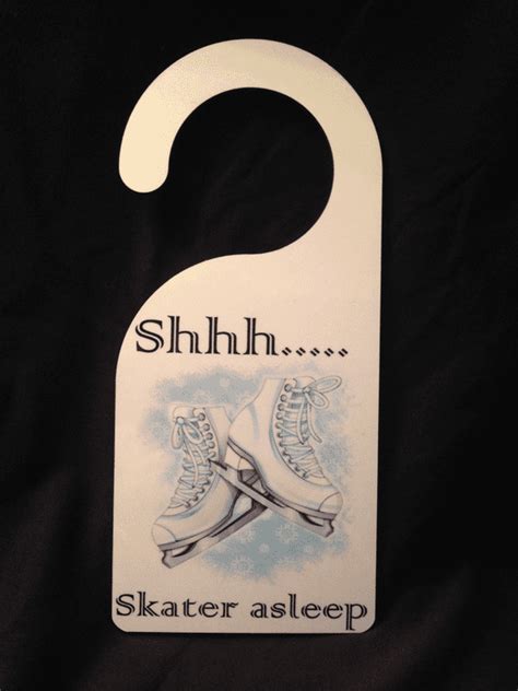 Shh Skater Asleep Door Hanger