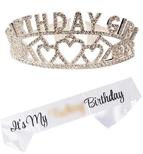 Buy Meant2tobe Birthday Sash And Tiara For Women Fabulous Glitter Sash Birthday Girl