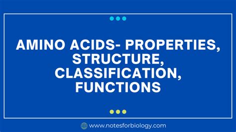 Amino Acids