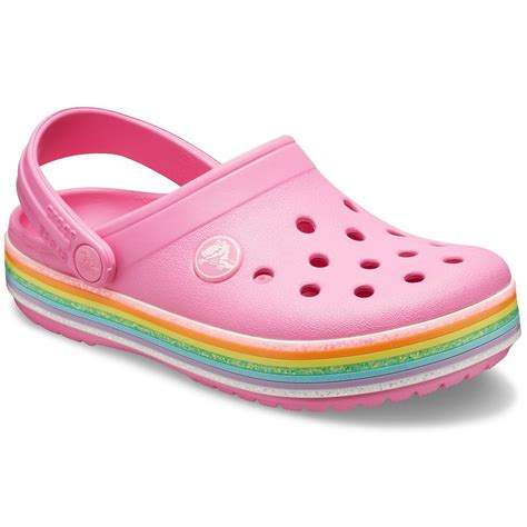 Crocs Crocband Rainbow Glitter Girls Clog Sandals Charles Clinkard