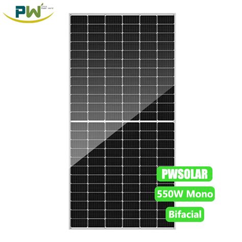 Double Glass Bifacial W W W Mono Photovoltaic Solar Panels