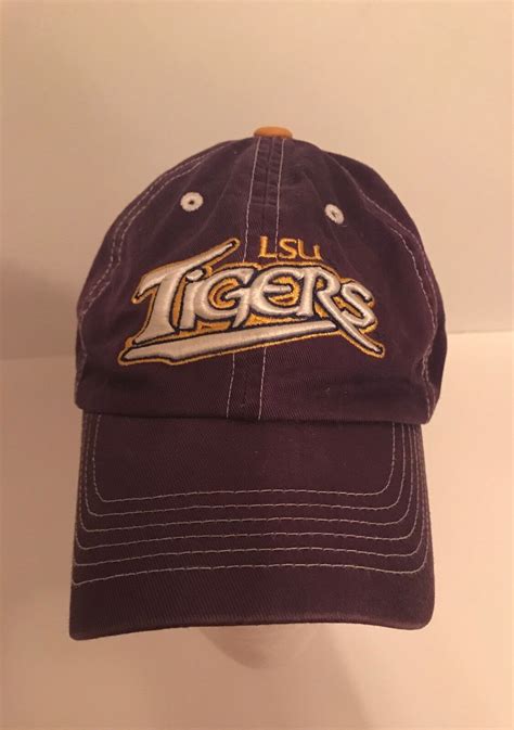 Distressed LSU Purple & Gold Tigers Strapback Trucker… - Gem