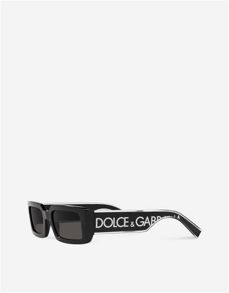 Dg Elastic Sunglasses In Black For Women Dolceandgabbana®