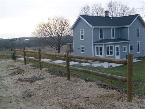 Round Rail Fence - Southern Yellow Pine | Fink Fencing Inc.