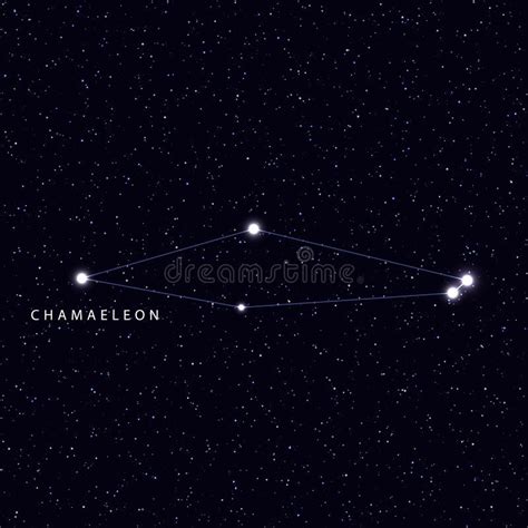 Chamaeleon Constellation Stock Illustrations – 26 Chamaeleon ...