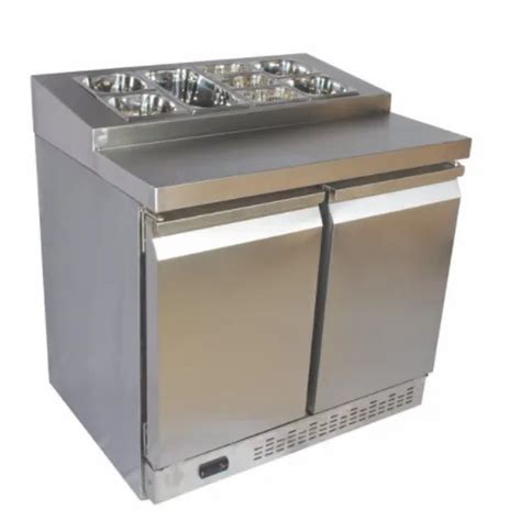 Stainless Steel Rectangular Ss Pizza Make Line For Commercial Use