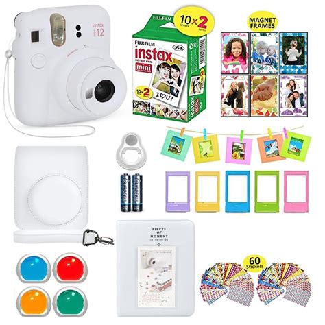 Snapklik.com : Fujifilm Instax Mini 12 Instant Camera Clay White ...