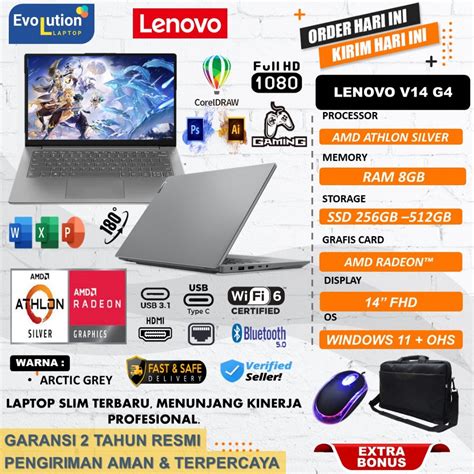 Jual Laptop Lenovo Ideapad V G Amd U Ram Gb Ddr Gb Ssd Fhd