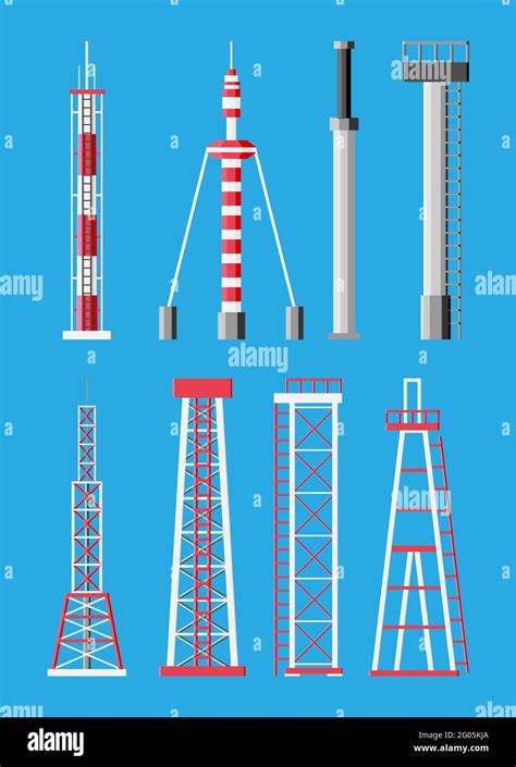 Transmission Cellular Tower Antenna Stock Vector Image And Art Alamy