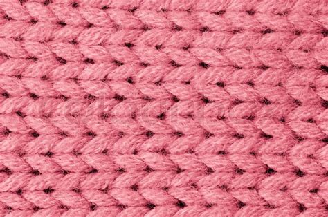 Pink Knitted Wool Texture Can Use As Stock Image Colourbox