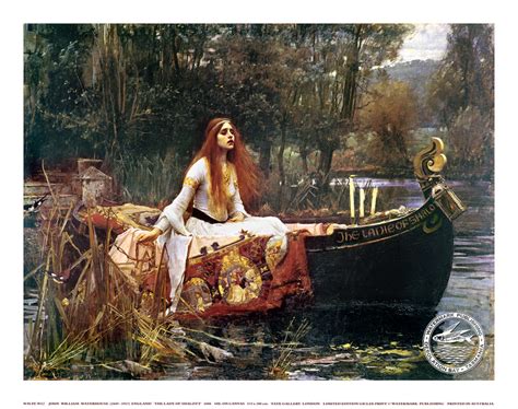 lady  shalott john  waterhouse giclee print