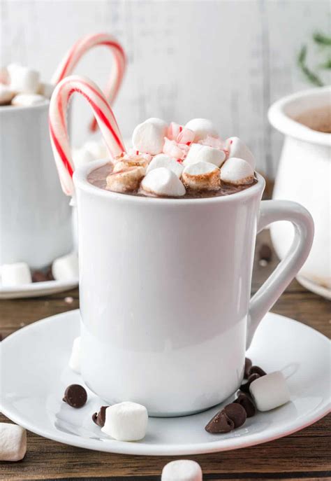 Peppermint Hot Chocolate Minute Recipe Vintage Kitchen Notes