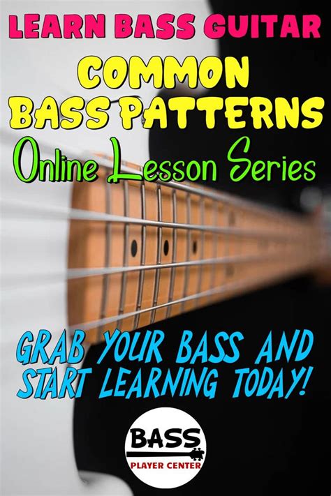 Learn Bass Guitar Common Bass Guitar Patterns Learning Bass Bass Guitar Lessons Learn Bass