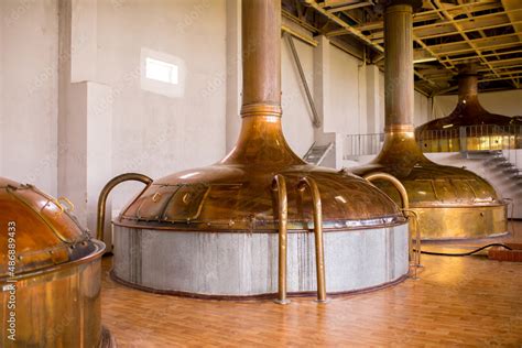 Brewery Tanks For Brewing Beer Industrial Work Automated Modern Food