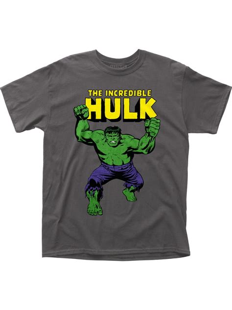 Hulk Incredible Hulk Mens Incredible Hulk T Shirt Charcoal Walmart