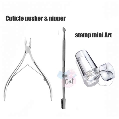 Jual Cuticle Nipper Pusher Nail Solingen Stamp Kuku Mini Art Murah